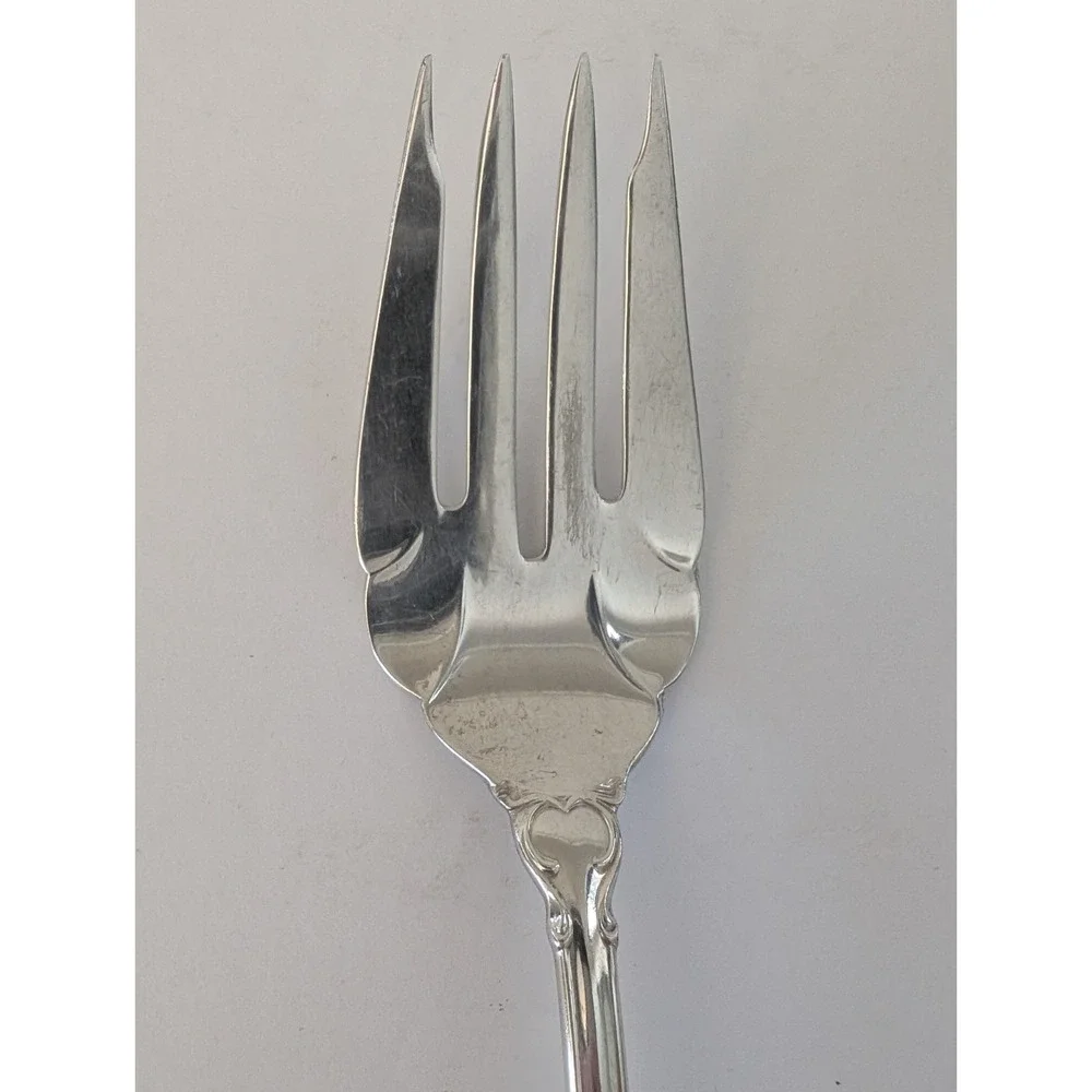 International Silver Holmes & Edwards Silver Fashion Large Serving Fork 8.75